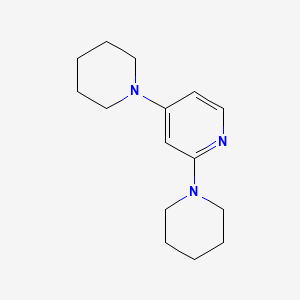 molecular formula C15H23N3 B7794604 2,4-Dipiperidin-1-ylpyridine CAS No. 4556-57-4