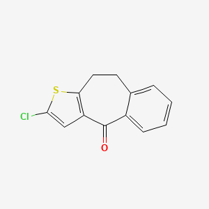 molecular formula C13H9ClOS B7794688 2-chloro-9,10-dihydro-4H-benzo[4,5]cyclohepta[1,2-b]thiophen-4-one CAS No. 5189-18-4