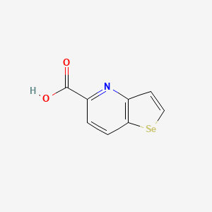 molecular formula C8H5NO2Se B7794693 Selenopheno[3,2-b]pyridine-5-carboxylic acid CAS No. 56473-93-9