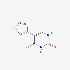 molecular formula C8H6N2O2Se B7794701 5-selenophen-3-ylpyrimidine-2,4(1H,3H)-dione CAS No. 109428-24-2