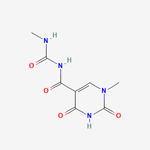 molecular formula C8H10N4O4 B7794743 N-methyl-N'-[(1-methyl-2,4-dioxo-1,2,3,4-tetrahydropyrimidin-5-yl)carbonyl]urea CAS No. 887576-84-3