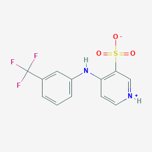 4-[3-(Trifluoromethyl)anilino]pyridin-1-ium-3-sulfonate