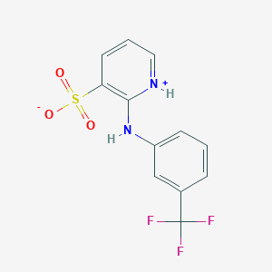 molecular formula C12H9F3N2O3S B7794757 2-[3-(Trifluoromethyl)anilino]pyridin-1-ium-3-sulfonate 