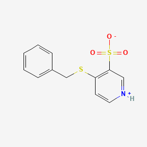 molecular formula C12H11NO3S2 B7794760 4-Benzylsulfanylpyridin-1-ium-3-sulfonate 