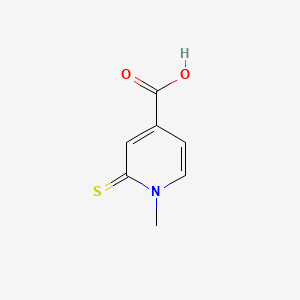 molecular formula C7H7NO2S B7794779 1-Methyl-2-sulfanylpyridinium-4-carboxylate CAS No. 74450-99-0