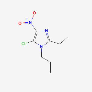 molecular formula C8H12ClN3O2 B7794789 5-Chloro-2-ethyl-4-nitro-1-propylimidazole CAS No. 4897-27-2