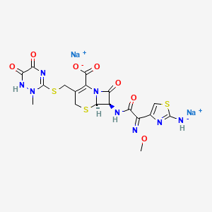 molecular formula C18H16N8Na2O7S3 B7794820 CID 9894911 