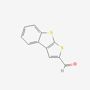 molecular formula C11H6OS2 B7794850 Thieno[2,3-b][1]benzothiophene-2-carbaldehyde 