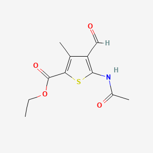 molecular formula C11H13NO4S B7794853 Ethyl 5-(acetylamino)-4-formyl-3-methylthiophene-2-carboxylate CAS No. 887569-73-5