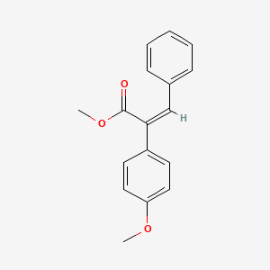molecular formula C17H16O3 B7794865 Methyl 2-(4-methoxyphenyl)-3-phenylacrylate CAS No. 42443-26-5