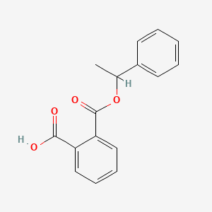 molecular formula C16H14O4 B7794909 2-((1-Phenylethoxy)carbonyl)benzoic acid CAS No. 17470-31-4