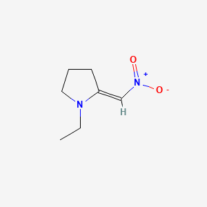 molecular formula C7H12N2O2 B7794916 1-Ethyl-2-(nitromethylene)pyrrolidine 