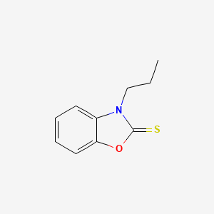 molecular formula C10H11NOS B7794947 3-propyl-1,3-benzoxazole-2(3H)-thione CAS No. 32602-80-5