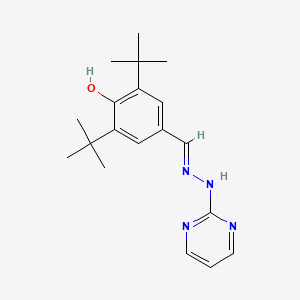 2,6-Ditert-butyl-4-[(2-pyrimidin-2-ylhydrazinyl)methylidene]cyclohexa-2,5-dien-1-one