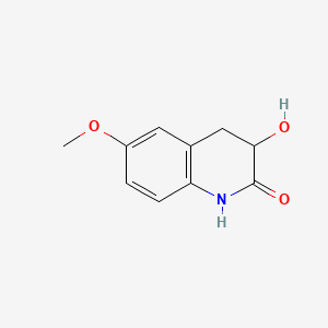 molecular formula C10H11NO3 B7795059 3-hydroxy-6-methoxy-3,4-dihydro-2(1H)-quinolinone CAS No. 301155-97-5