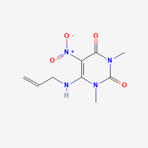 molecular formula C9H12N4O4 B7795061 6-(allylamino)-5-nitro-1,3-dimethyl-2,4(1H,3H)-pyrimidinedione CAS No. 887577-87-9