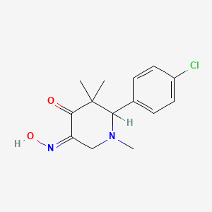 (5Z)-2-(4-chlorophenyl)-5-hydroxyimino-1,3,3-trimethylpiperidin-4-one