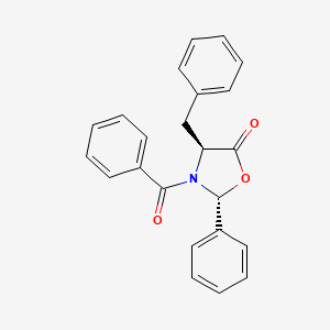 molecular formula C23H19NO3 B7795174 (2R,4S)-3-benzoyl-4-benzyl-2-phenyl-1,3-oxazolidin-5-one CAS No. 113806-30-7