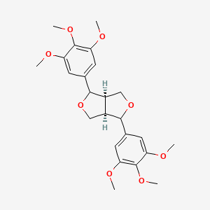 molecular formula C24H30O8 B7795215 (3aR,6aR)-3,6-bis(3,4,5-trimethoxyphenyl)-1,3,3a,4,6,6a-hexahydrofuro[3,4-c]furan 