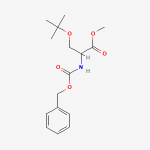 molecular formula C16H23NO5 B7795249 Methyl 2-{[(benzyloxy)carbonyl]amino}-3-(tert-butoxy)propanoate 