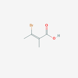 molecular formula C5H7BrO2 B7795299 (Z)-3-bromo-2-methylbut-2-enoic acid 