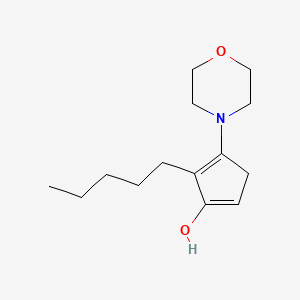 4-(4-Morpholinyl)-5-pentyl-1,4-cyclopentadien-1-ol