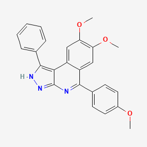 7,8-dimethoxy-5-(4-methoxyphenyl)-1-phenyl-3H-pyrazolo[3,4-c]isoquinoline