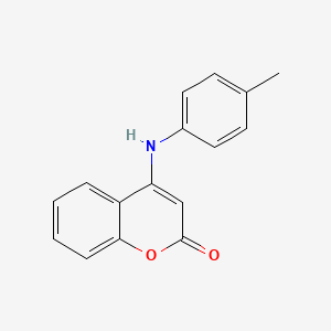 molecular formula C16H13NO2 B7795539 4-(4-Methylanilino)chromen-2-one 