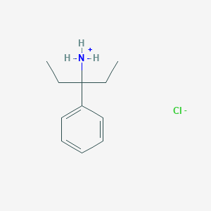 molecular formula C11H18ClN B7795590 3-Phenylpentan-3-ylazanium;chloride 