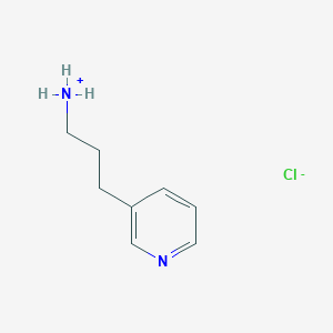 molecular formula C8H13ClN2 B7795633 3-Pyridin-3-ylpropylazanium;chloride 