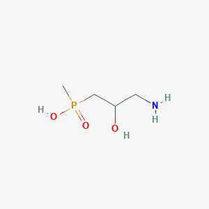 molecular formula C4H12NO3P B7795653 (3-Amino-2-hydroxypropyl)(methyl)phosphinic acid 