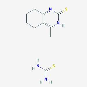 4-methyl-5,6,7,8-tetrahydro-3H-quinazoline-2-thione;thiourea