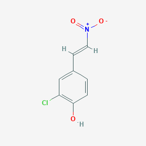 molecular formula C8H6ClNO3 B7795697 2-chloro-4-[(E)-2-nitroethenyl]phenol CAS No. 61131-66-6