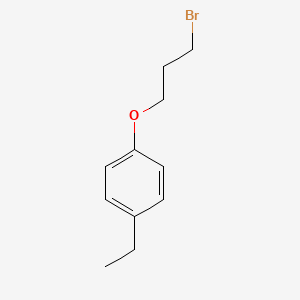 molecular formula C11H15BrO B7795851 1-(3-Bromopropoxy)-4-ethylbenzene 