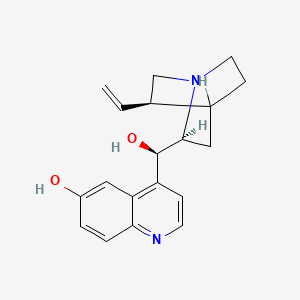 molecular formula C19H22N2O2 B7795955 4-[(R)-[(2S,5R)-5-ethenyl-1-azabicyclo[2.2.2]octan-2-yl]-hydroxymethyl]quinolin-6-ol 