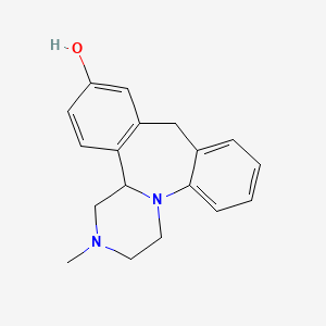 molecular formula C18H20N2O B7796017 1,2,3,4,10,14b-Hexahydro-2-methyl-dibenzo[c,f]pyrazino[1,2-a]azepin-8-ol 