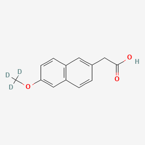 molecular formula C13H12O3 B7796036 Desmethyl Naproxen-d3 