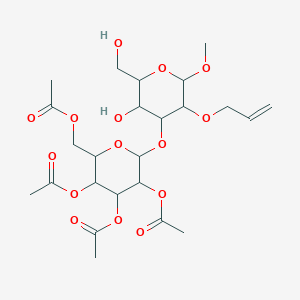 molecular formula C24H36O15 B7796041 Methyl 2-O-Allyl-3-O-(2',3',4',6'-tetra-O-acetyl-alpha-D-mannopyranosyl)-alpha-D-mannopyranoside 