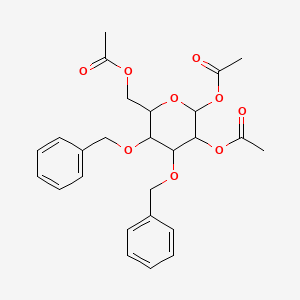 molecular formula C26H30O9 B7796051 1,2,6-Tri-O-acetyl-3,4-DI-O-benzyl-alpha-D-mannopyranose 