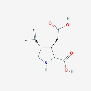 3-Pyrrolidineacetic acid, 2-carboxy-4-(1-methylethenyl)-, (2S,3S,4S)-