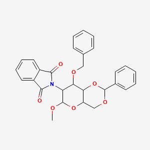 molecular formula C29H27NO7 B7796184 Methyl 3-O-Benzyl-4,6-O-benzylidene-2-deoxy-2-N-phthalimido-beta-D-glucopyranoside 