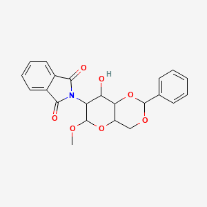 molecular formula C22H21NO7 B7796191 2-(8-Hydroxy-6-methoxy-2-phenyl-4,4a,6,7,8,8a-hexahydropyrano[3,2-d][1,3]dioxin-7-yl)isoindole-1,3-dione 