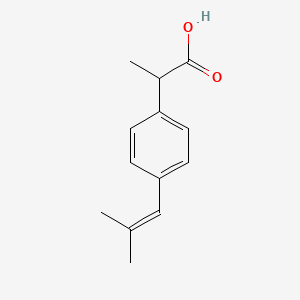 molecular formula C13H16O2 B7796227 2-(4-二甲基乙烯基苯基)丙酸 CAS No. 107672-15-1