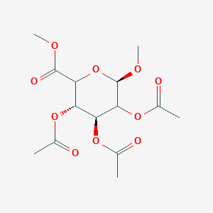 molecular formula C14H20O10 B7796234 Methyl 2,3,4-Tri-O-acetyl-|A-D-glucuronic Acid Methyl Ester 