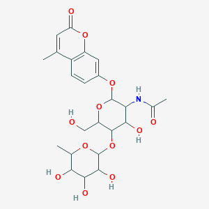 Fuc1-alpha-4GlcNAc1-b-4MU