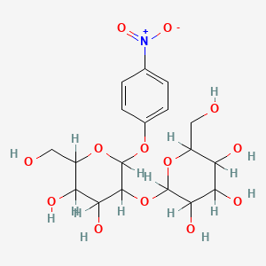 molecular formula C18H25NO13 B7796330 4-Nitrophenyl 2-O-(a-D-glucopyranosyl)-a-D-glucopyranoside 