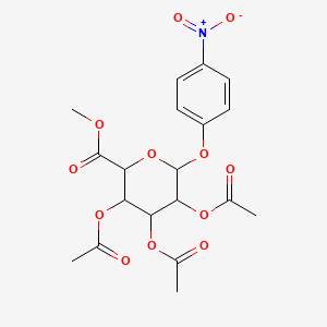 Methyl-((4-nitrophenyl)-2,3,4-tri-O-acetyl-beta-D-glucopyranoside)uronate
