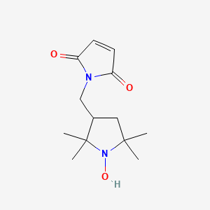 molecular formula C13H20N2O3 B7796410 1-[(1-Hydroxy-2,2,5,5-tetramethylpyrrolidin-3-yl)methyl]pyrrole-2,5-dione 