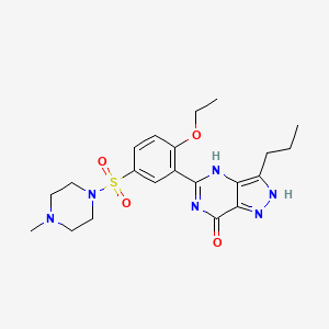 5-[2-ethoxy-5-(4-methylpiperazin-1-yl)sulfonylphenyl]-3-propyl-2,4-dihydropyrazolo[4,3-d]pyrimidin-7-one