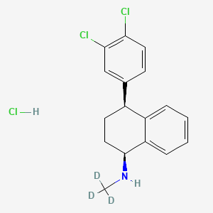 molecular formula C17H18Cl3N B7796498 Sertraline-d3 Hydrochloride 